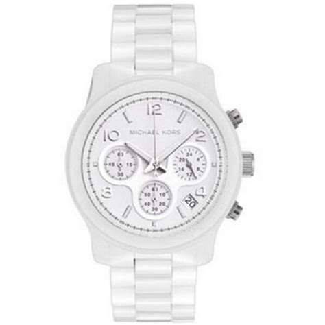 michael kors ceramic white watch mk5161